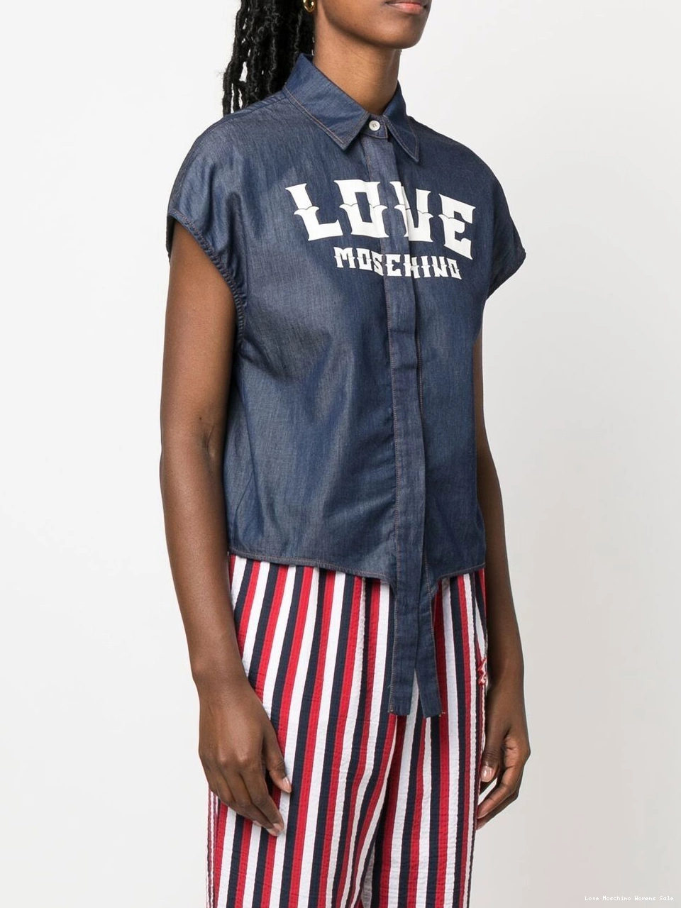 Affordable Love Women logo-print shirt Moschino 0420
